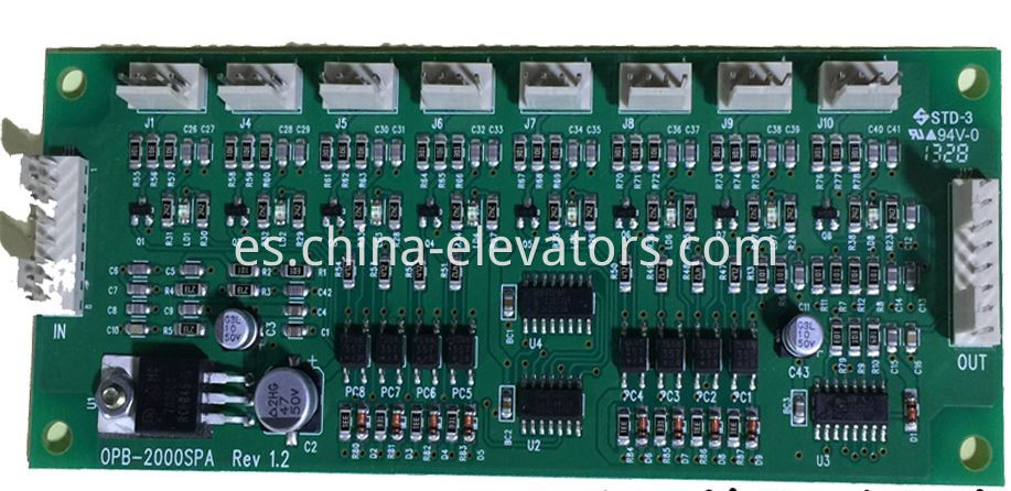 Hyundai Elevator COP Communication Board OPB-2000SPA Rev 1.2